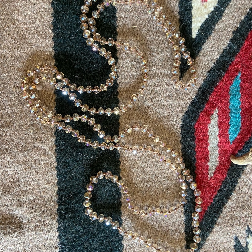 Long beaded necklace